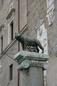 Romulus and Remus and the She-wolf.